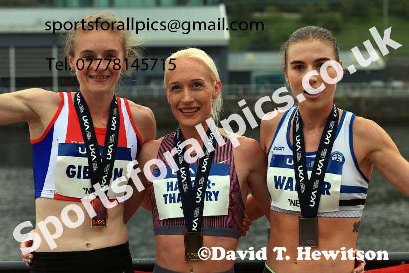 Womens 2024 UK Athletics 5k Road Champs., Newcastle/Gateshead Quayside.  Photo: David T. Hewitson/Sports for All Pics